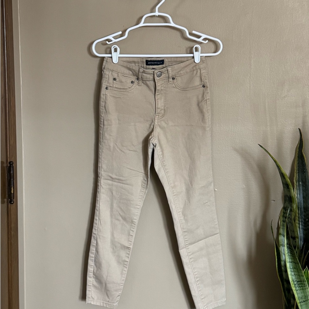 Aeropostale Tan Skinny Pants